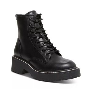 Madden Girl Black Combat Boots